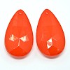 Red Imitation Jelly Acrylic Drop Pendants X-JACR-S600-9-1