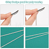 10Pcs Rhinestone Snap Hair Clips Tassel Hair Extension Chain OHAR-CA0001-06-4