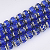 Electroplate Glass Beads Strands X-EGLA-T019-02C-1
