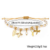 304 Stainless Steel Charm Bracelets BA2405-2-2