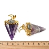 Natural Amethyst Big Pendants G-F639-06B-G-3