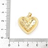 Brass Micro Pave Cubic Zirconia Pendants KK-D317-091G-3