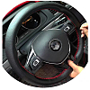 Microfiber Leather & Nylon DIY Hand Sewing Steering Wheel Cover FIND-FH0006-64F-5