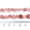 Natural Strawberry Quartz Beads Strands G-P497-01C-43-5