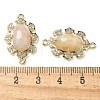 Natural Moonstone Faceted Oval Connector Charms G-G181-06G-09-3