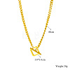 Rhombus Toggle 304 Stainless Steel Pendant Necklaces for Women FS-WG6DB9B-01-4