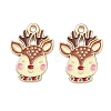 Christmas Alloy Enamel Pendants FIND-I067-02KCG-01-1
