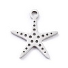Non-Tarnish 201 Stainless Steel Charms STAS-D176-03P-2