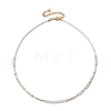 Bohemian Style Natural Rainbow Moonstone Beaded Necklaces NJEW-JN04658-01-1