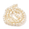 Electroplated Shell Pearl Beads Strands BSHE-C006-02B-2