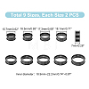 Unicraftale 18Pcs 9 Size 201 Stainless Steel Grooved Finger Ring Settings STAS-UN0049-69EB-3