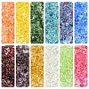 10G Electroplate Transparent Colours Rainbow Glass Seed Beads SEED-YW0003-04A-2