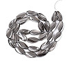 Electroplate Transparent Glass Beads Strands EGLA-N055-02K-2
