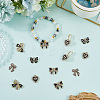 30Pcs 5 Styles Alloy Rhinestone Pendants FIND-SC0016-47-6
