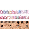 Anti-Tarnish Electroplate Glass Beads Strands GLAA-T025-4mm-14A-4