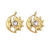 304 Stainless Steel Rhinestone Pendants STAS-Z166-24G-06-1