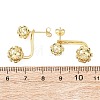 Brass Micro Pave Cubic Zirconia Stud Earrings EJEW-D351-13G-02-3