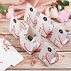   25 Sets Rectangle Foldable Creative Christmas Paper Gift Box with Window and 1 Polka Dot Paper Number Labels Sticker CON-PH0002-85B-5