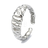 304 Stainless Steel Cuff Rings for Women RJEW-M019-34P-1