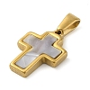 Resin Imitation White Shell Pendants X-STAS-R229-10B-G-2