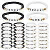 16Pcs 4 Style Acrylic & Handmade Polymer Clay Bead Bracelets BJEW-MA00002-1