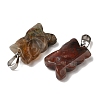 Natural African Bloodstone Pendants G-B127-09P-05-3