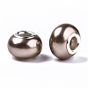 Imitation Pearl Style Resin European Beads RPDL-T003-001B-2