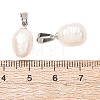 Natural Cultured Freshwater Pearl Pendants PALLOY-JF05465-01-2