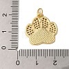 Rack Plating Brass Micro Pave Cubic Zirconia Pendants KK-P279-18G-3