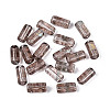 Picasso Transparent Glass Bugle Beads SEED-N010-02L-1