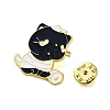 Halloween Theme Golden Alloy Brooches JEWB-U002-06A-3