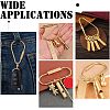 12Pcs 4 Styles Brass Keychain Clasps FIND-CA0005-87-5