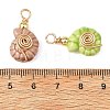 Handmade Porcelain Pendants PALLOY-JF05988-02-3