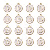 Golden Plated Alloy Charms LS-ENAM-S118-01D-2
