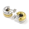 304 Stainless Steel Stud Earrings EJEW-L283-097GP-2