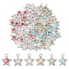 30Pcs 3 Colors Alloy Glass Pendants FIND-YW0011-24A-2