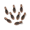 Tibetan Style Pendant Bails X-RAB3357Y-1