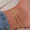 3Pcs Alloy Chain Anklets Sets WGDACCB-01-4