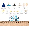 Ocean Theme Beads & Charms DIY Jewelry Making Finding Kit DIY-FS0002-18-3