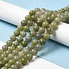 Natural Green Jade Beads Strands G-K340-A02-03-2