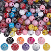 200Pcs 3 sets Opaque Acrylic Beads OACR-SC0002-06-1