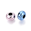 UV Plating Opaque Acrylic European Beads OACR-Q200-10A-3
