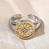 Brass Micro Pave Clear Cubic Zirconia Cuff Rings RJEW-G364-01GP-01-1