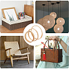 9M 3 Styles Flat Natural Bamboo Wicker Strips WOOD-GF0002-46-5