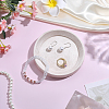 Round Velvet Jewelry Organizer Display Trays ODIS-WH0030-326B-4
