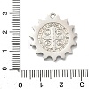 304 Stainless Steel & Rhinestone Pendants STAS-G371-09A-02P-3