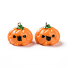 Halloween Opaque Resin Pendants RESI-D063-14C-1