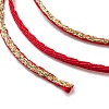 Polyester Christmas Glitter Twisted Cord Rope NWIR-P020-A04-3
