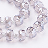 Electroplate Glass Beads Strands EGLA-E051-PL8mm-B03-3