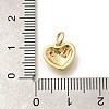 Brass Micro Pave Cubic Zirconia Pendants KK-L225-025G-3